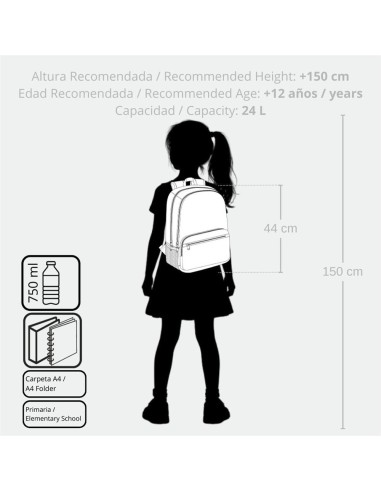 MOCHILA ADAP. 44CM 2C. ENSO HAPPINESS